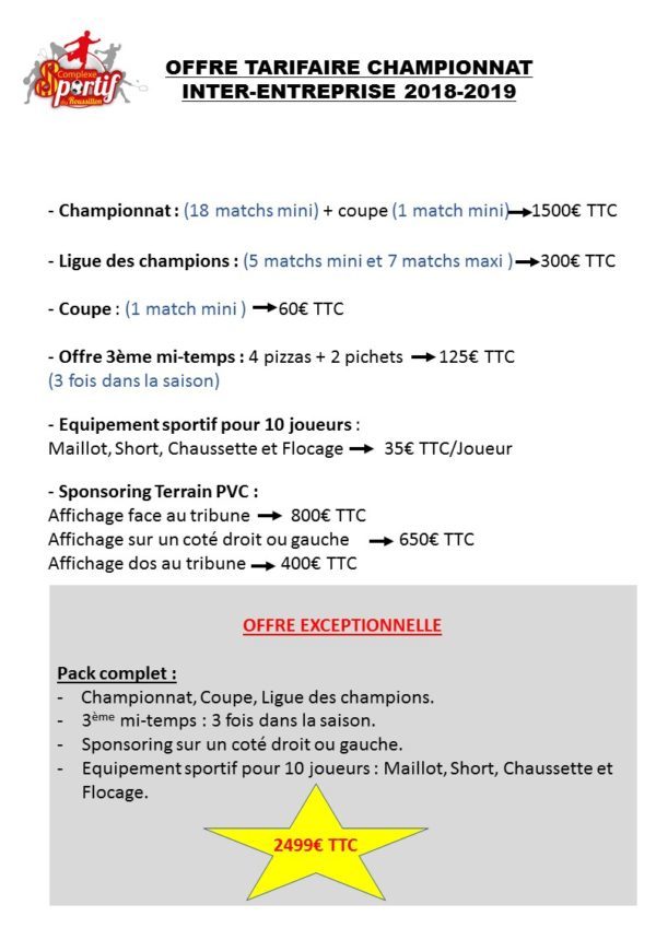 Championnat de futsal inter-entreprise en Occitanie